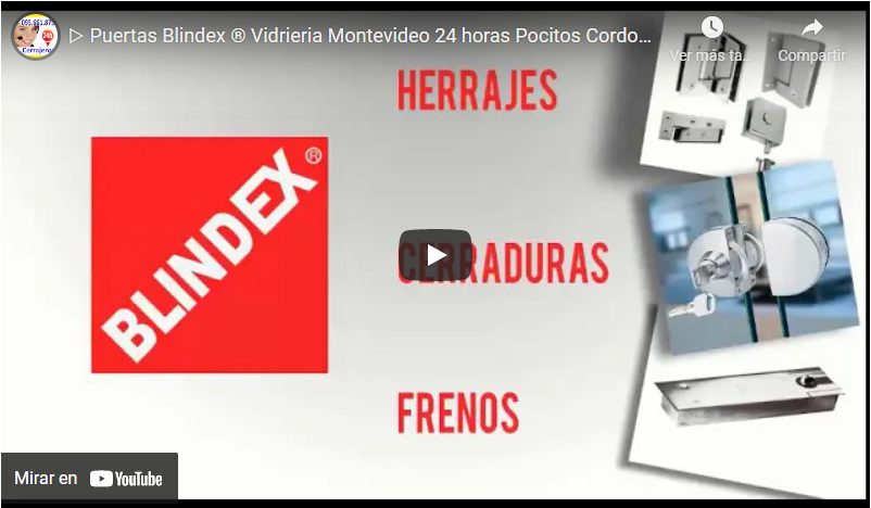 puerta blindex vidrio templado uruguay